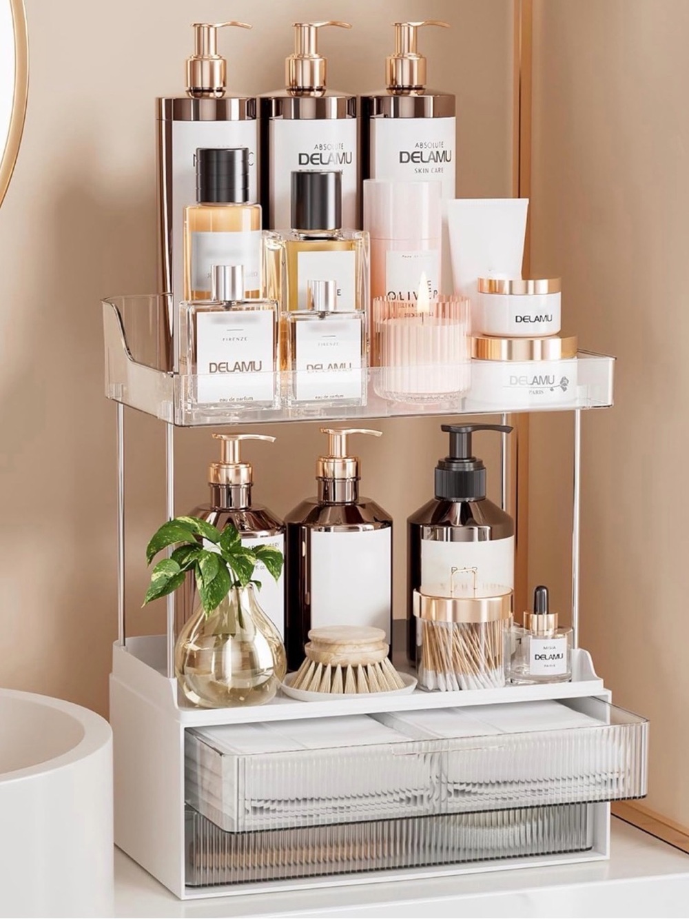 Delamu Drawer Type Multi-Layer Storage Rack - Clear - Picture 7 of 8